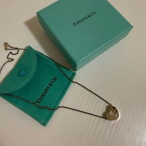 Tiffany & Co. Silver Heart Charm Necklace